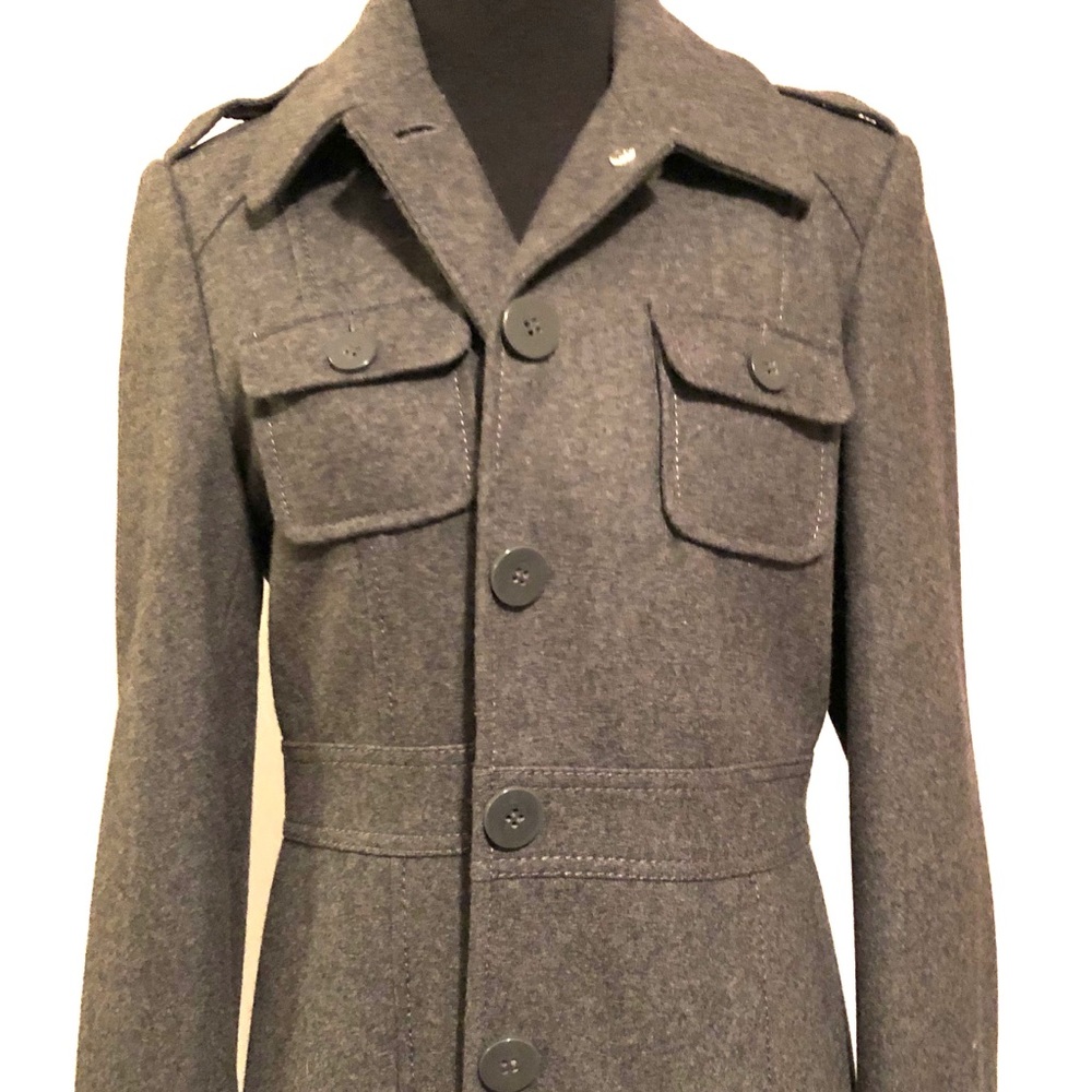 Gray Wool Blend coat by Kenneth Cole Reaction